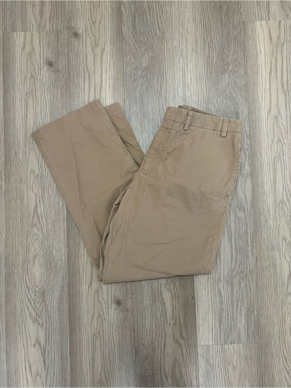 L.L.Bean Khaki Flat Front Chino Pants Men’s 34x29 Classic Fit